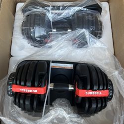52.5 Lb Dumbbells (adjustable)