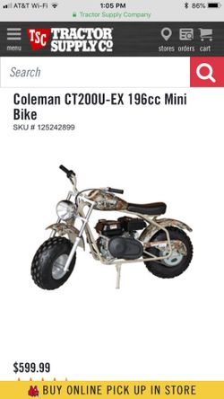 Coleman mini bike tractor supply new arrivals