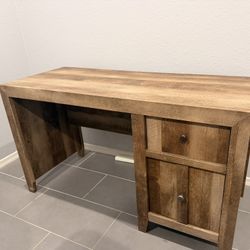 Wooden Desk With Drawers