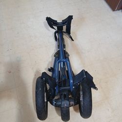 Bag Boy Express  Push Cart,Matte Black/ Blue 