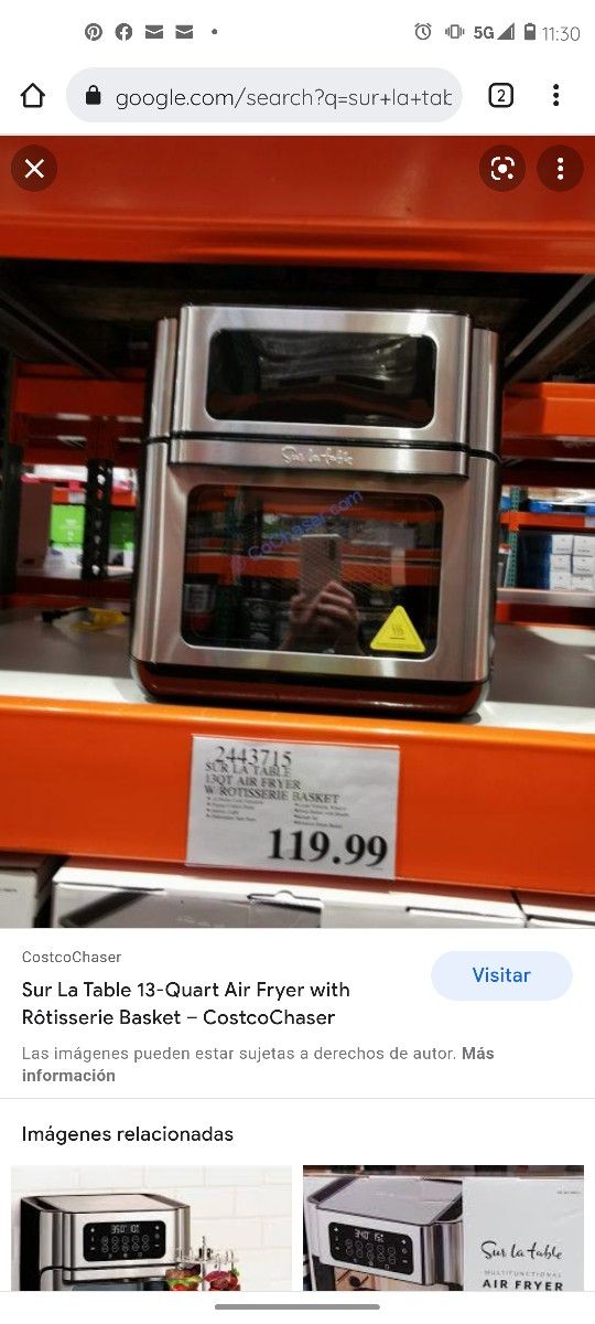 SUR LE TABLE AIR FRYER