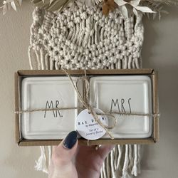 Rae Dunn Mr. & Mrs. Jewelry Boxes