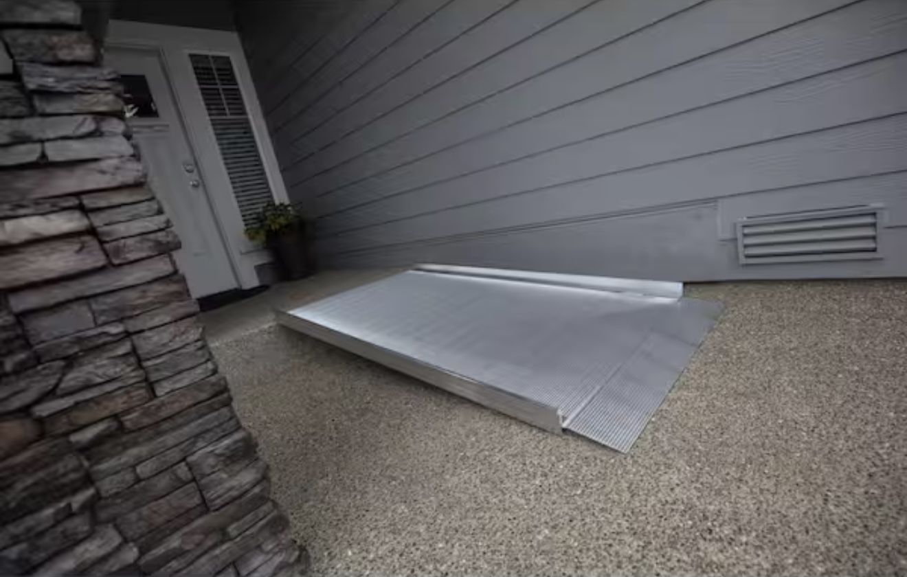 Lightly used aluminum gateway 3G wheel chair ramp 5’X3’