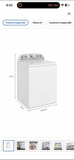Whirlpool WTW4955HW Washing Machine (brand new sealed in box)