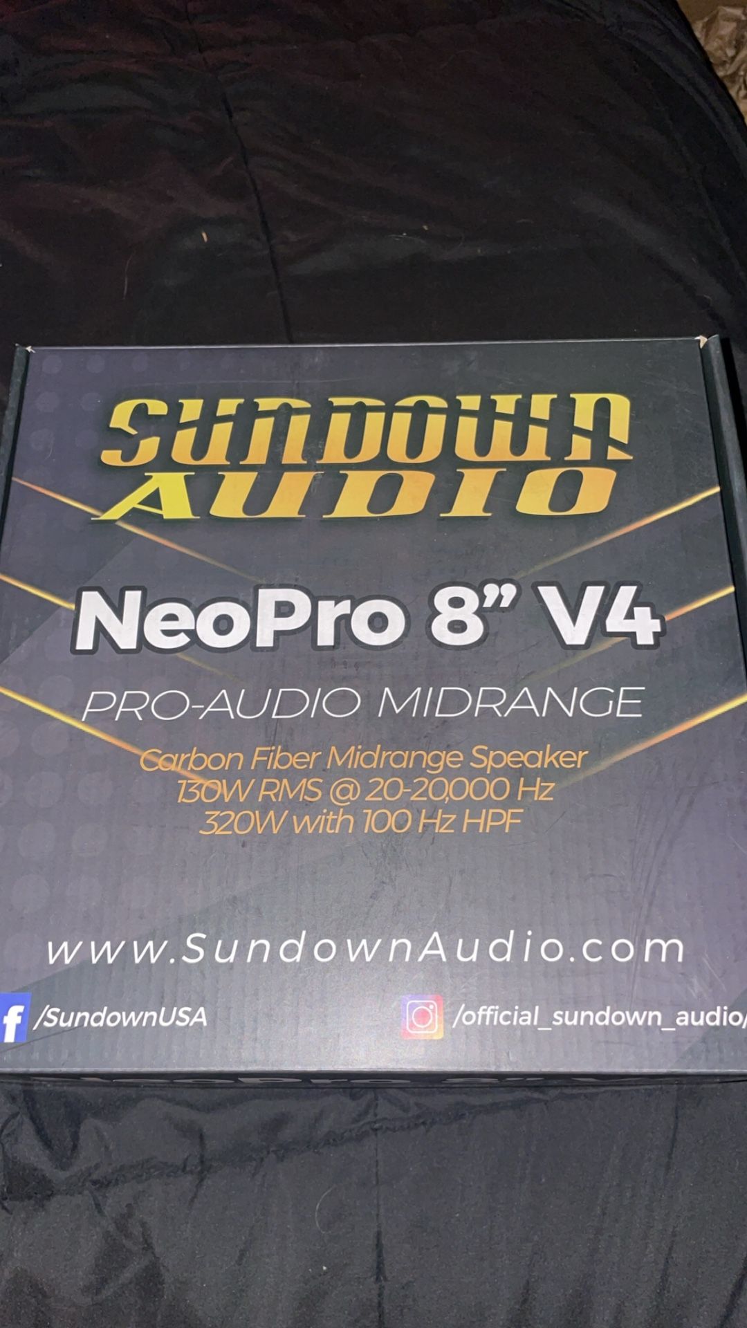Sundown Audio NeoPro 8 V4 BRAND NEW
