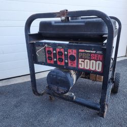 Coleman Powermate Pro Gen 5000 watts Gas Power Generator, in good working condition. 