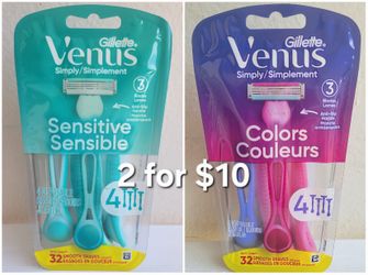 Gilette Venus Razors 2 For $10
