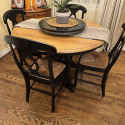 48” Round Table With 6 Chairs