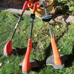 3 Various Trimmers Black And Decker Grasshog Homelite $50 Each