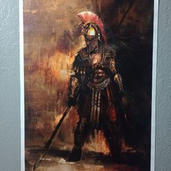Warrior Art, Spartan Warrior Ancient Warrior Art Poster Canvas Art Print...