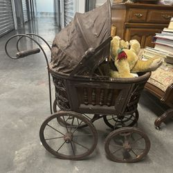 Victorian Antique Doll Carriage 