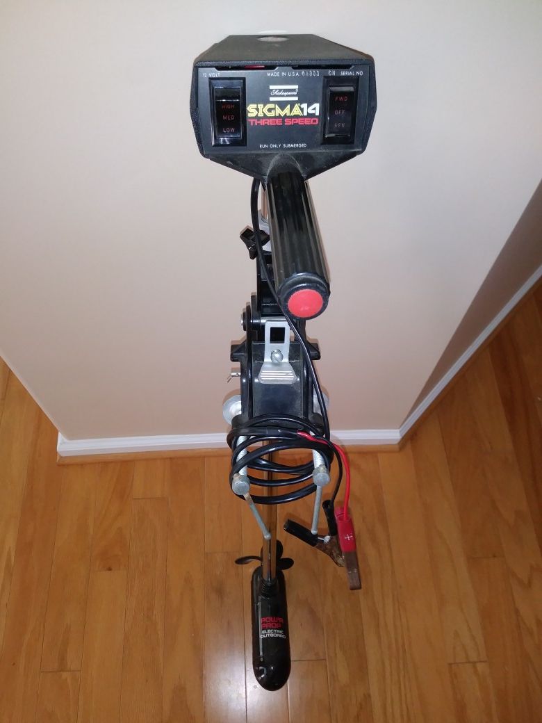 Shakespeare Sigma 14 - 3 speed Electric Trolling Motor...never used..as New