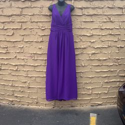 Purple Dress And Shawl