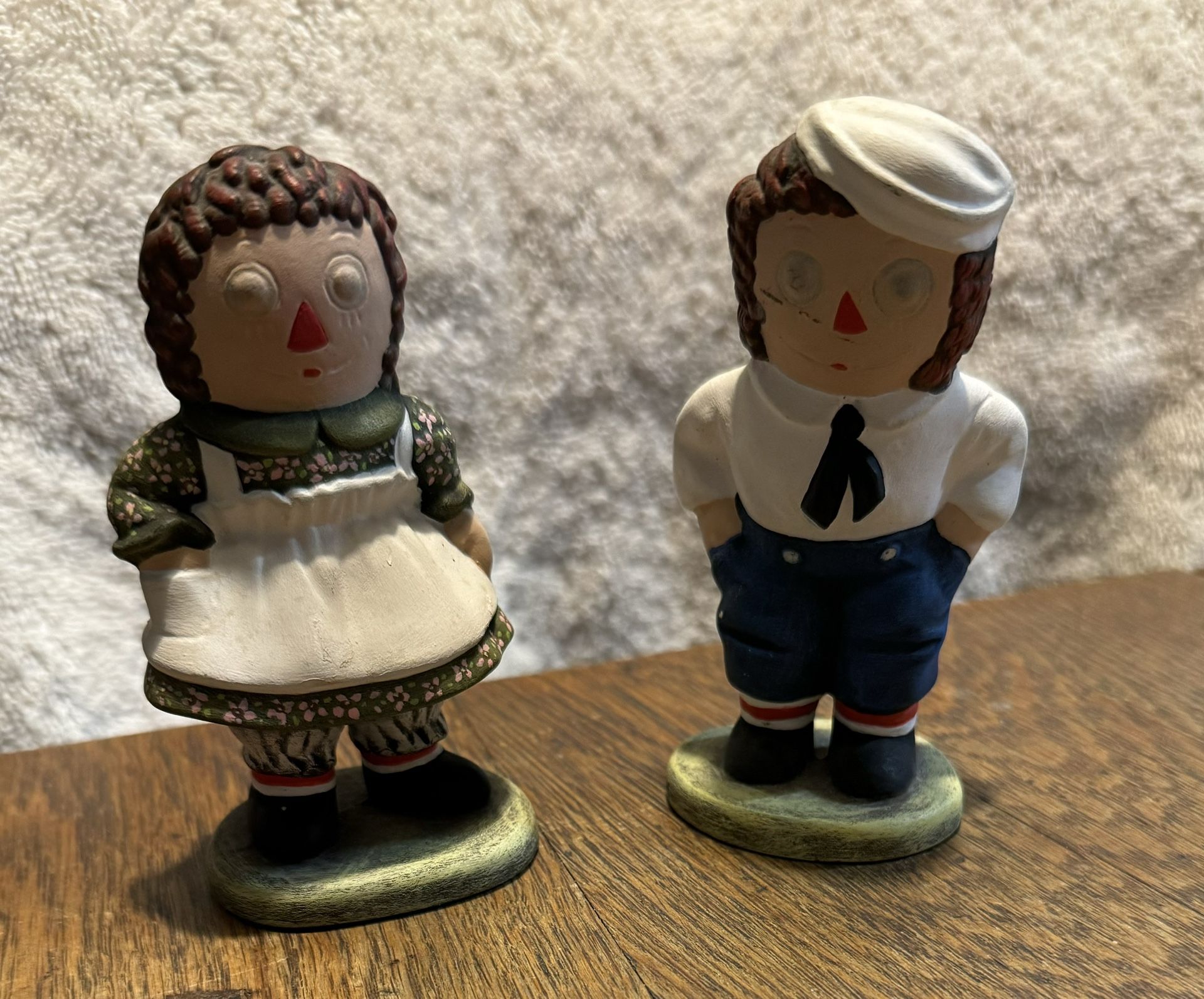 1974 The Bobbs And Merrill Ragety Ann And Andy Figurines excellent condition
