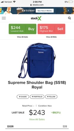Royal Blue Supreme Shoulder Bag