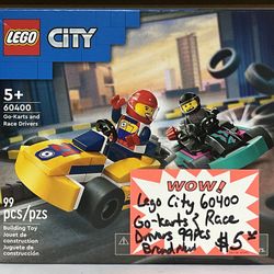 Lego City 60400 Go-Karts & Race Driver 99pcs Brand New  