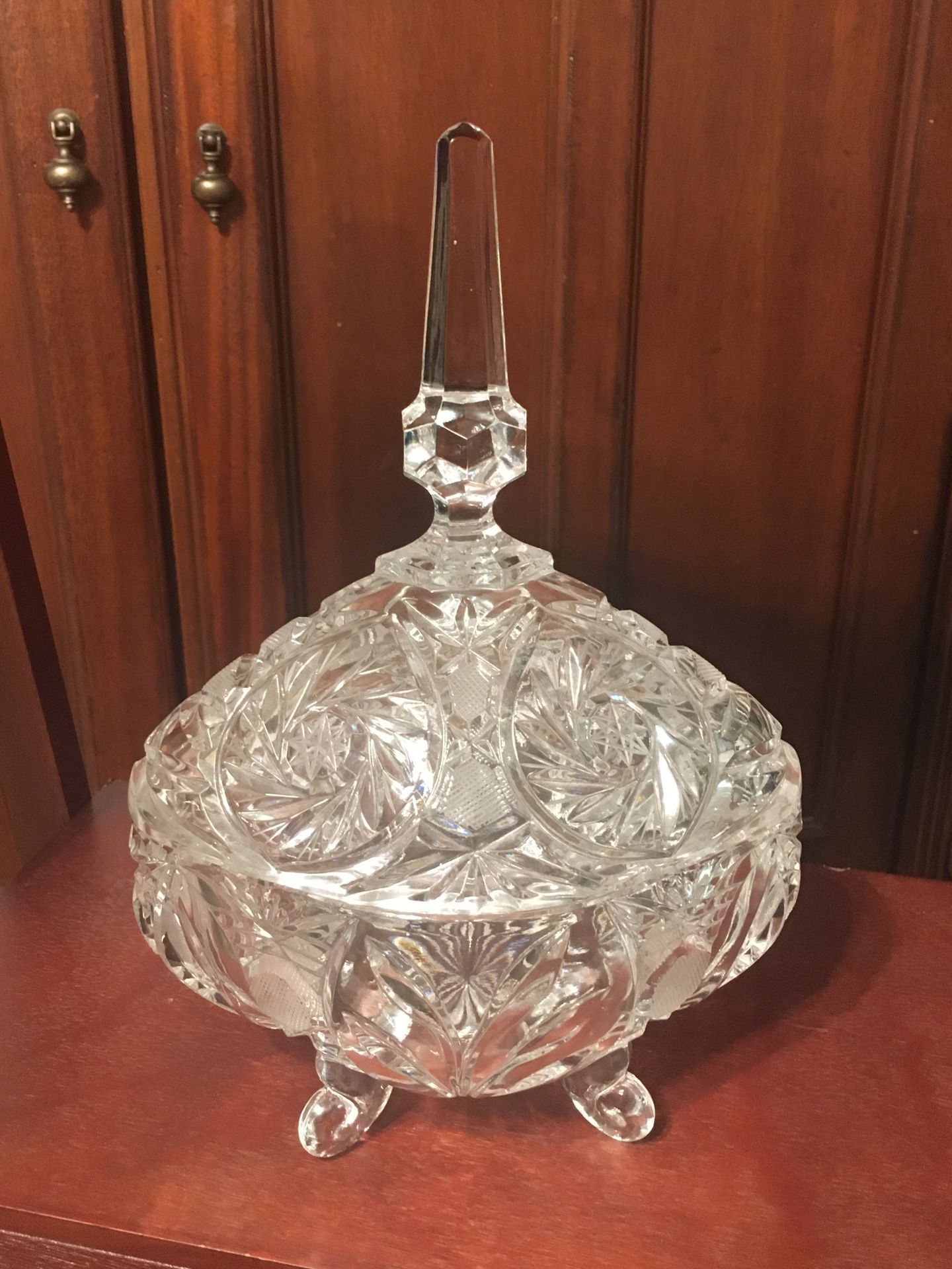 Crystal Candy Bowl with Lid