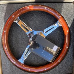 Wood Steering Wheel Grain Billet