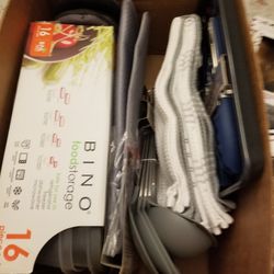 Box Of New Kitchen Items