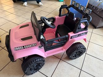 Pink Kids Ride-On 4x4 Electric Jeep