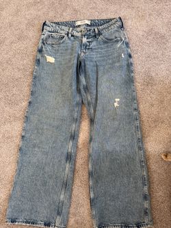 Hollister low rise wide leg jeans