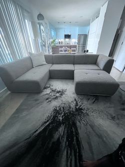 Modern/contemporary gray sectional sofa