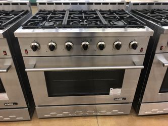 36 inch gas Stove NXR Stainless steel