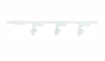 Hampton Bay 44” 3💡 White Integrated LED Track Lighting Kit/Gimbal Metal Shade