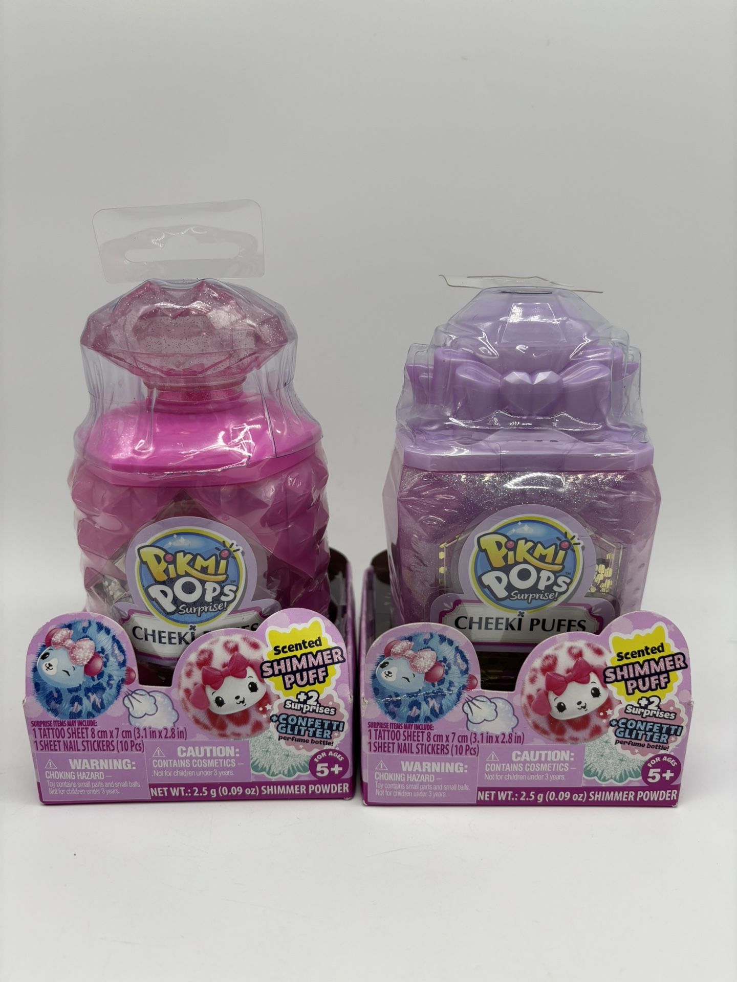 Pikmi Pops Surprise! Cheeki Puffs - Scented Shimmer Puff Inside (Lot of 2)