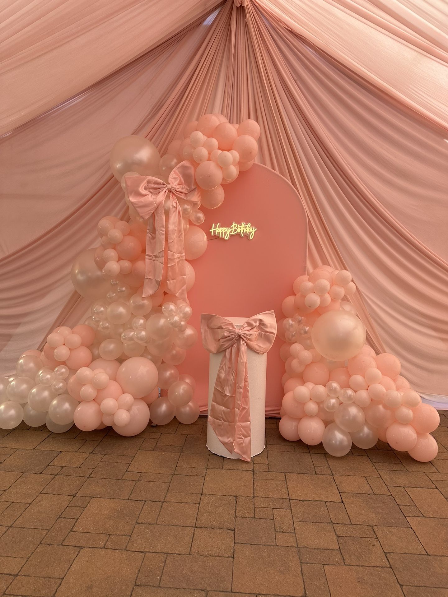 Tent With Drape And Party Decor