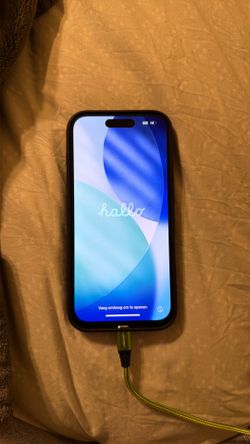 This is not a scam iPhone 15 with case and charger