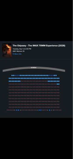Odyssey IMAX tickets (Matreon 16)