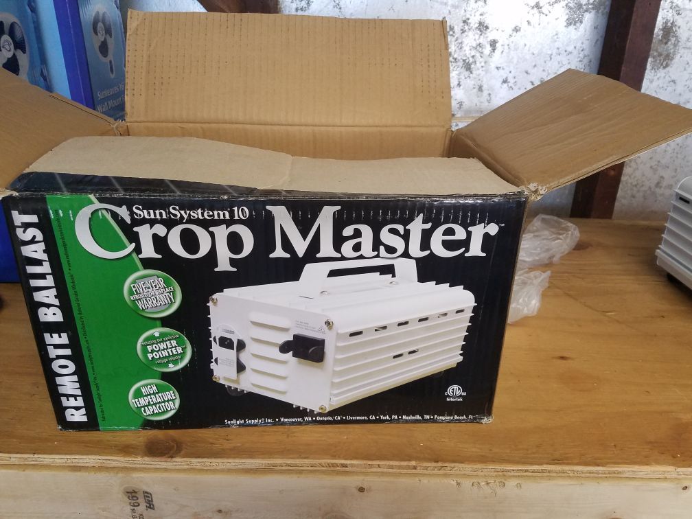 Sun System 10 crop master remote ballast for grow lights