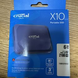 Brand New Crucial X10 6TB SSD 