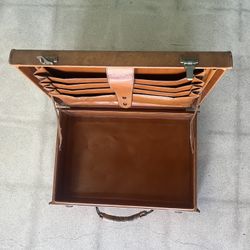 Vintage Presto  hard side briefcase folders Camel Color