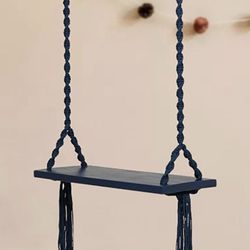 Wooden indoor swing for adults and kids. Stylish color combination. Unique garden swings and porch...