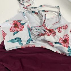 2pc Crisscross Tie Back Bikini 