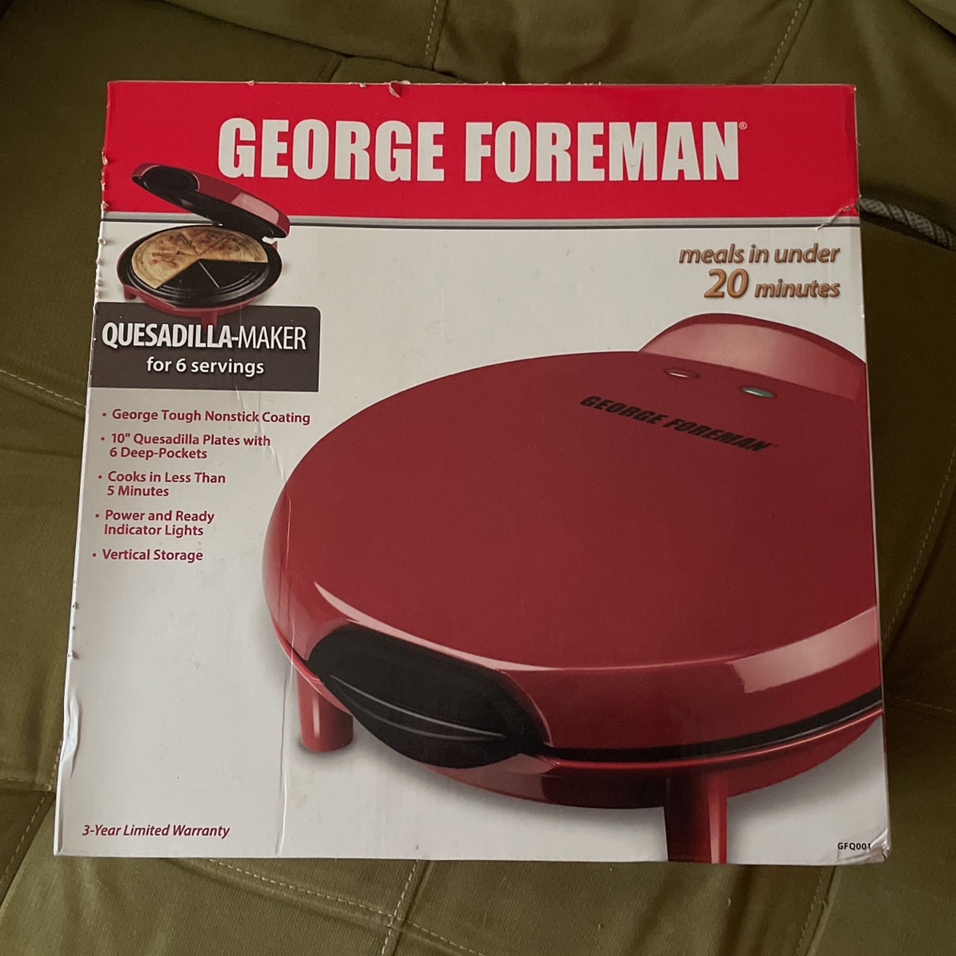 George Foreman 10 Quesadilla Maker