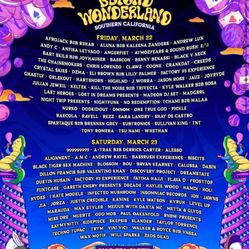 BEYOND WONDERLAND 2 DAY TICKETS