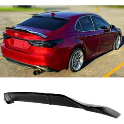 R Style Gloss Black Duckbill High Kick Trunk Spoiler Wing Compatible for 18-23 Camry