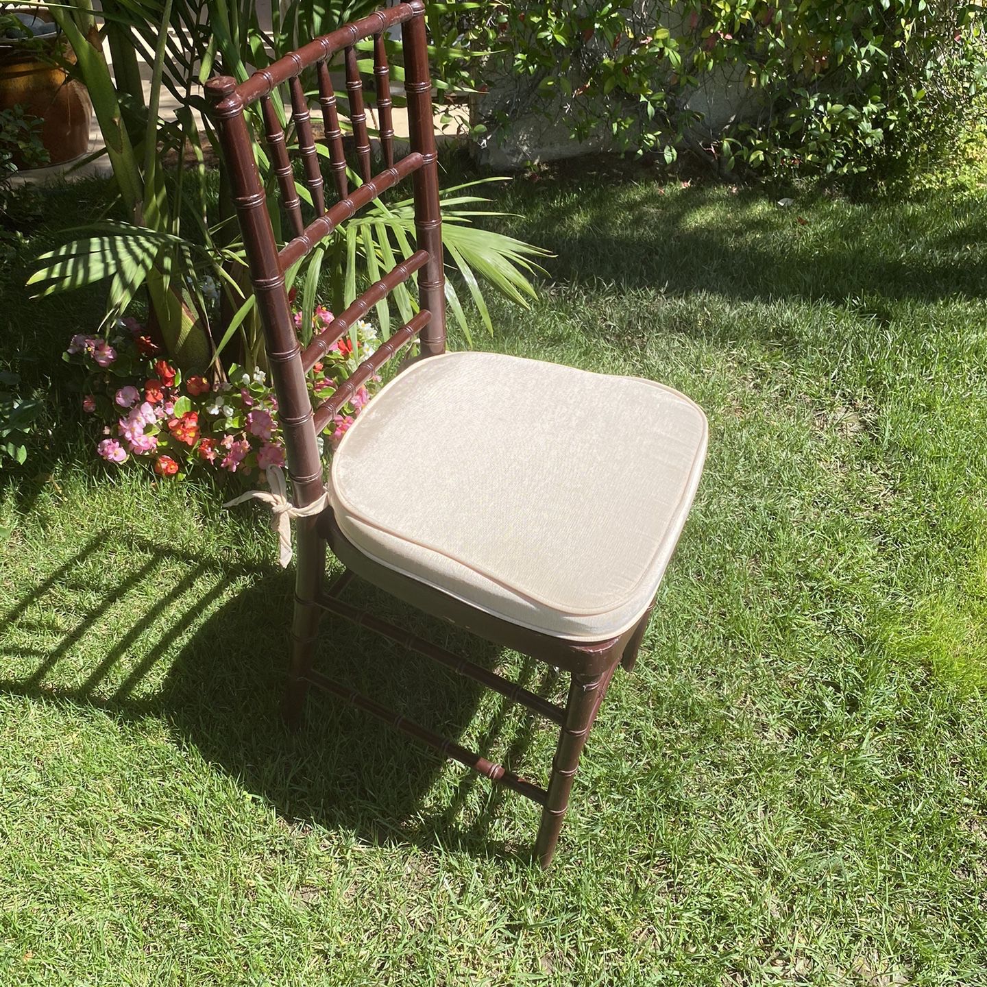 Wooden Chivary Chairs With Cushions
