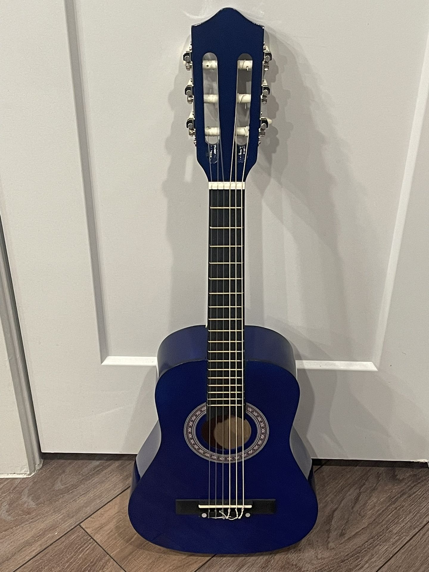 30" Wood Classical Guitar with Case and Accessories - Blue (New)