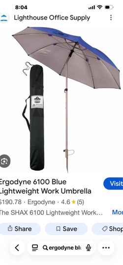 BLUE ERGODYNE LIGHWEIGHT WORK UMBRELLA