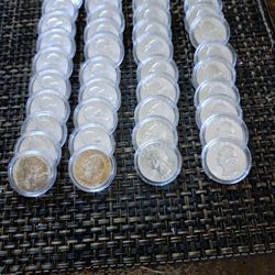 LOT OF SILVER COINS 