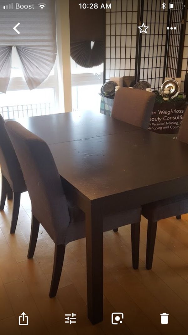 Black Table Seats 6 10 People Furniture In Perth Amboy Nj Offerup