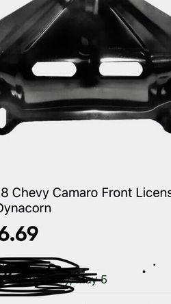 67,68 Camaro front license plate bracket