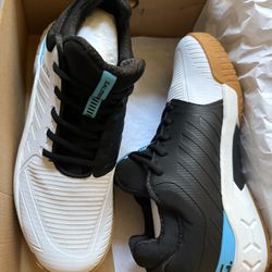 Salming Recoil Ultra Mid Mens Indoor Shoes White Size 11 US New In Box