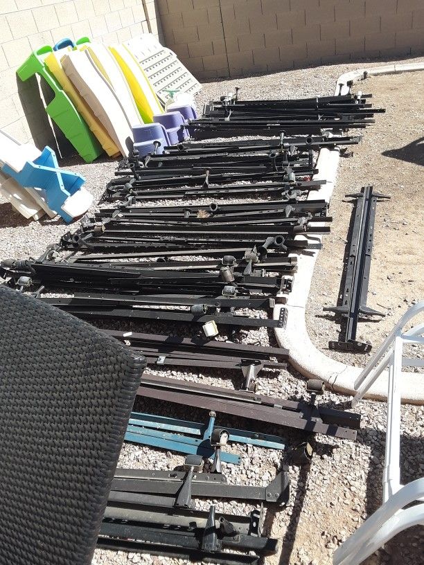 Metal Bed Frames Rails Twin Or Full Size $25, Queen Size $30-$35, King Or California King Size $40 Each Many Available