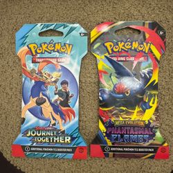 Pokémon TCG Phantasmal Flames Sleeved Booster Pack & Journey Together Pack
