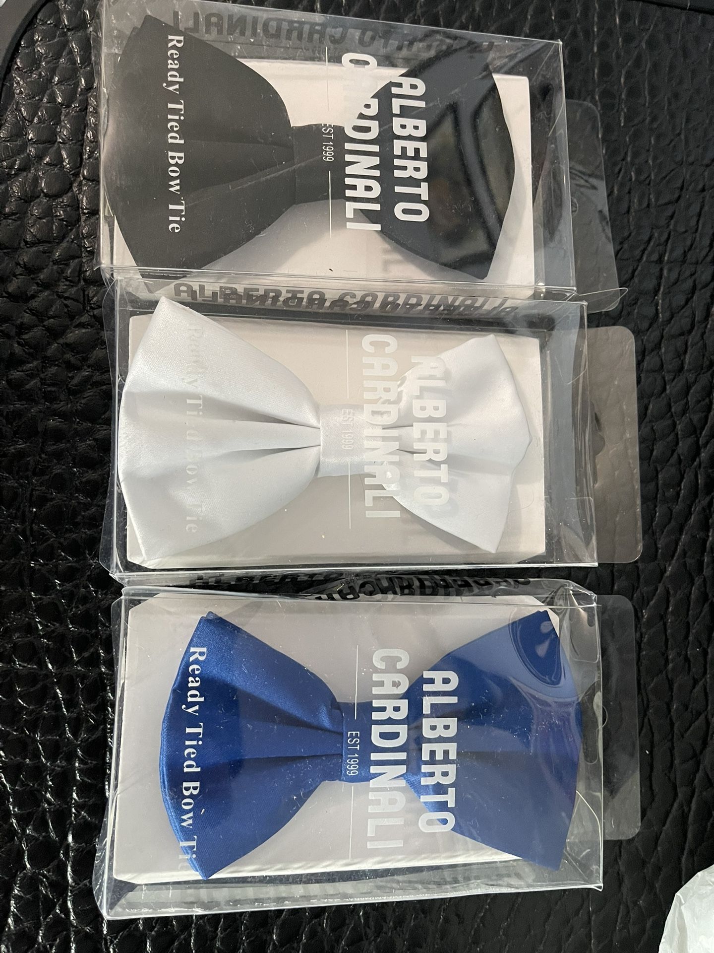 Men’s bowties five dollars each